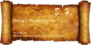 Dengi Hippolita névjegykártya
